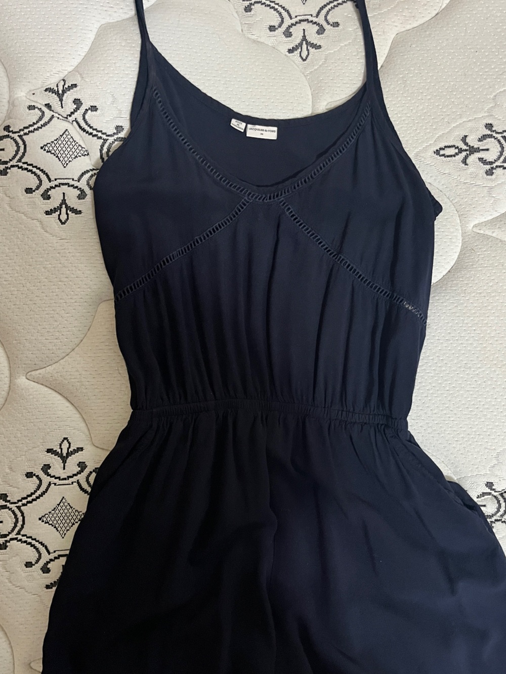 Navy Sleeveless One-Piece Romper